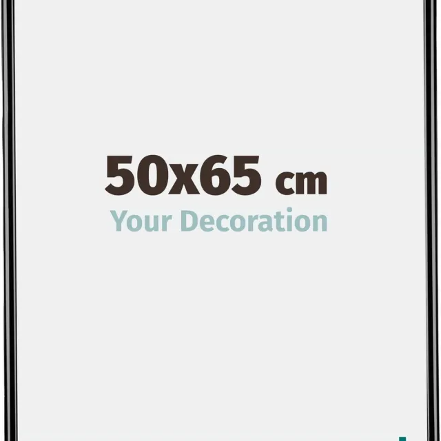 yd. Your Decoration - Fotolijst 50x65 cm - Kunststof - Zwart Hoogglans - Bordeaux
