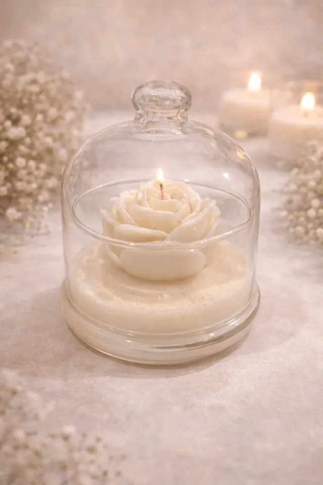 Lumen and Lux Candles Luxe handgemaakte kaars met uniek design Ivoor