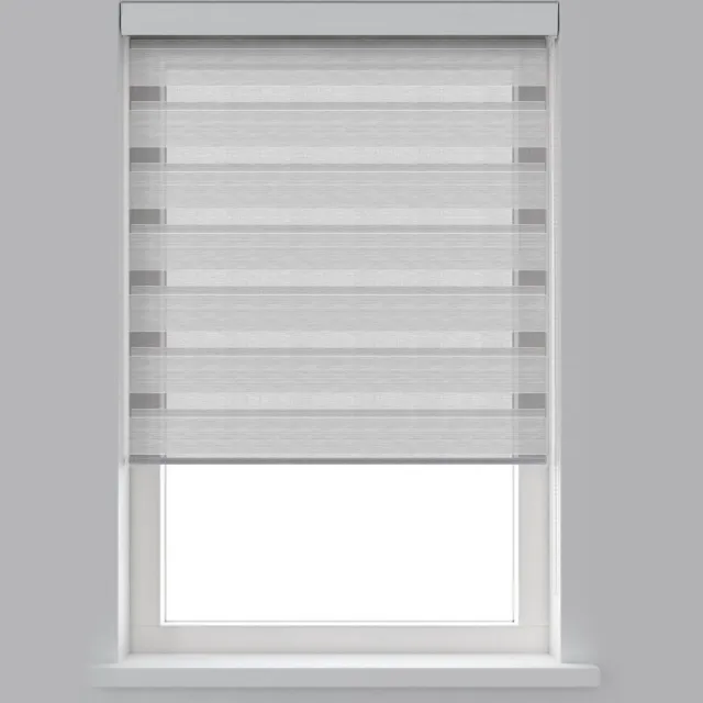 Decosol roljaloezie - 90x160 cm - structuur wit/grijs