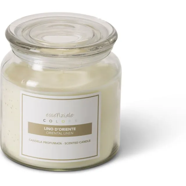 Oniusa Venezia Geurkaars Oosters Linnen - 400 g - met Citrus & Musk Wit