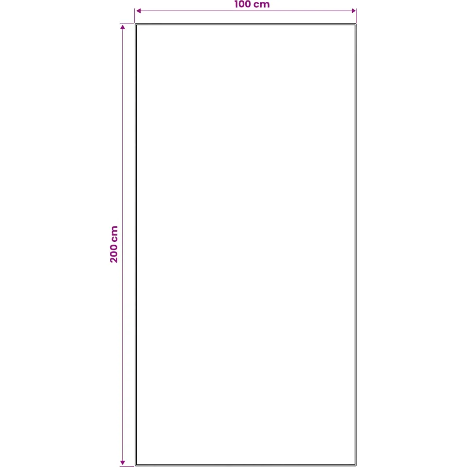 vidaXL Vloerkleedloper LESAKA Zwart en Goud 100 x 200 cm