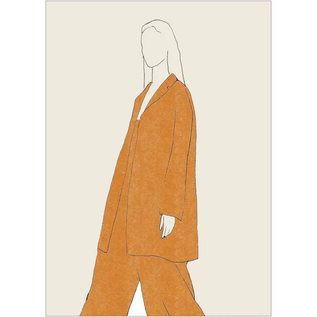 Poster & Frame Poster - The Poster Club x Chloe Purpero Johnson - Comfy Suit (50 x 70 cm cm)
