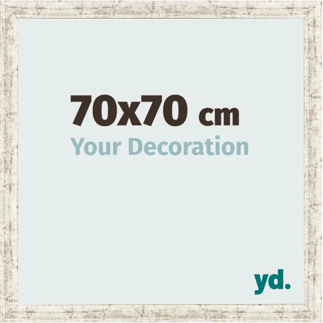 yd. Your Decoration - Fotolijst 70x70 cm - MDF - Wit Vintage - Bologna