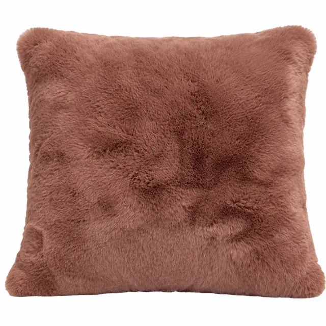 Haomy Chamonix kussen faux fur - mocaccino- 45x45 cm Moccacino