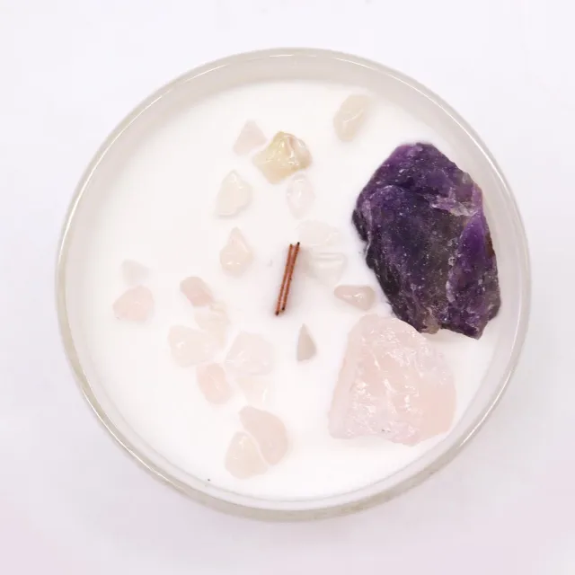 Ancient Wisdom Chakra Kristallen Kaarsen - Derde Oog Chakra - Spirituele kaars - AWGits - Cadeau multicolor