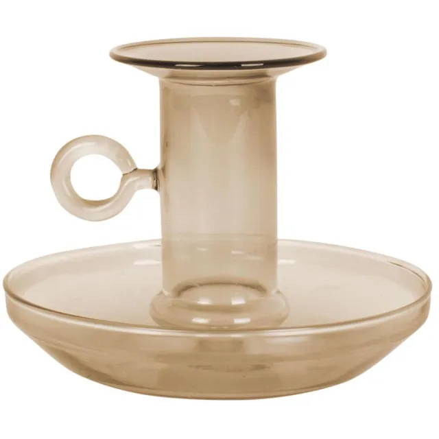Present Time Candle holder Classic Light glass Sand