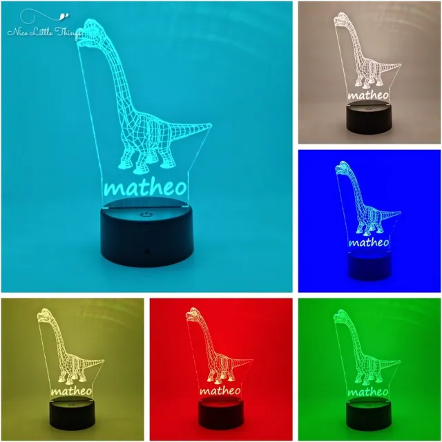Nice Little Things [Nice Little Things] - Gepersonaliseerde RGB LEDlamp Brachiosaurus