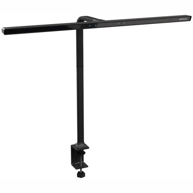 Maul Monitorlamp MAULgate LED 3.000 - 6.500 K dimbaar tafelklem zwart zwart|zilver
