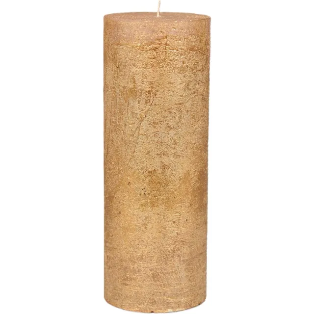 LUZ Rasteli Luz Your Senses Stomp Kaars Goud D 10 cm H 27 cm