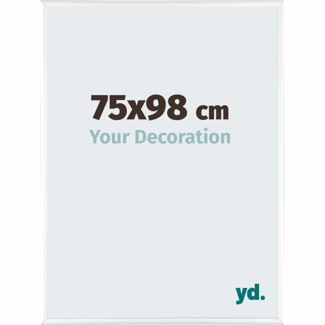 yd. Your Decoration - Fotolijst 75x98 cm - Aluminium - Wit Hoogglans - Kent