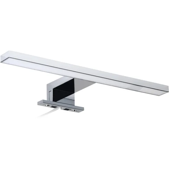 Saqu Spiegellamp Badkamer - 30x8.5x2.8 cm - Spiegelverlichting voor Spiegel of Spiegelkast - Chroom