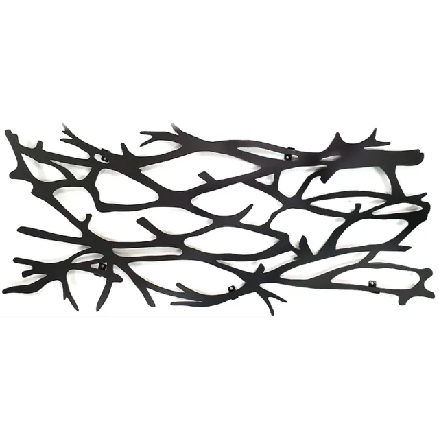 Decorizzly® Decorizzly Deco Branch - Wandkapstok - Zwart - Staal - Decoratie