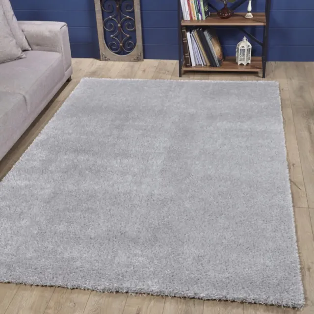Woodman Carpet HEIDE - Lichtgrijs - 200x290cm - Hoogpolig vloerkleed