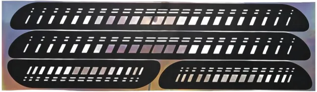 EINPARTS AUTOMOTIVE Einparts Autodorpelbescherming 4-Delig Pvc Met Holografisch Effect Transparent