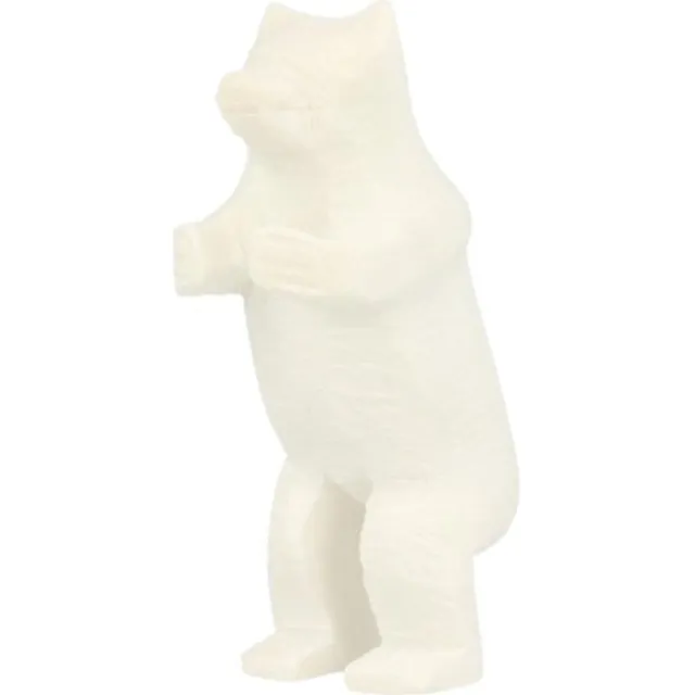 Ruben Robijn Speksteen beer staand wit 8,5 cm