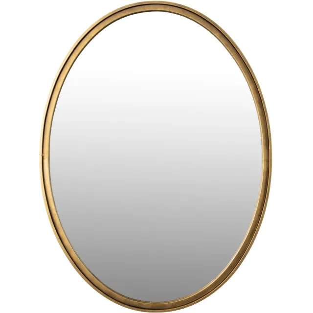 Housecraft Living Matz Spiegel/ Wandspiegel Ovaal 60x80 cm Metaal Goud