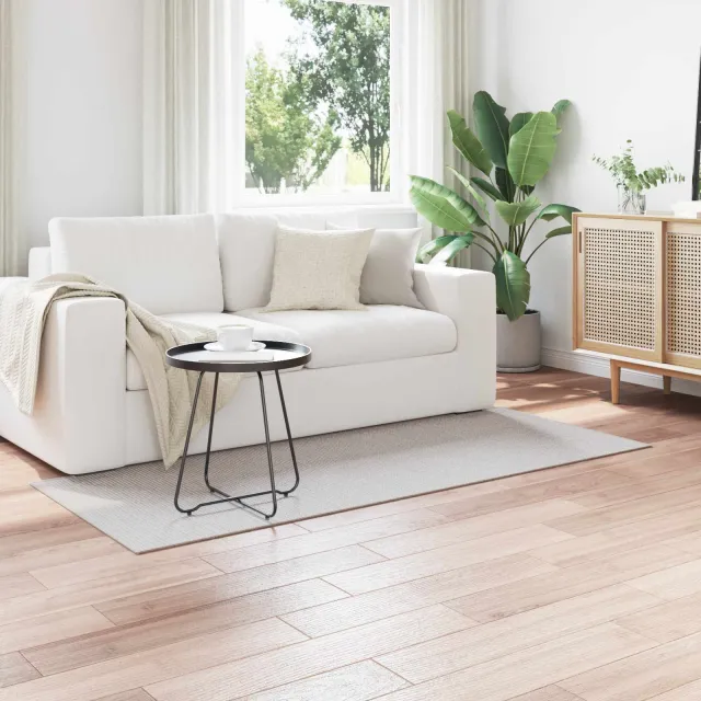 vidaXL Binnen kleed LUGO Crème en Grijs 80 x 150 cm Polyester, foto 2