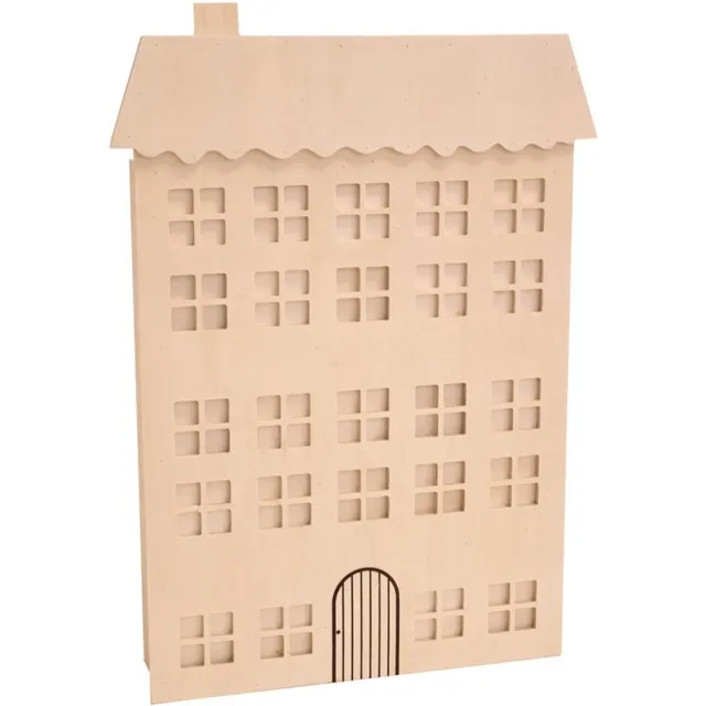 Artemio Adventskalender huis 36x50x8,5 cm Hout