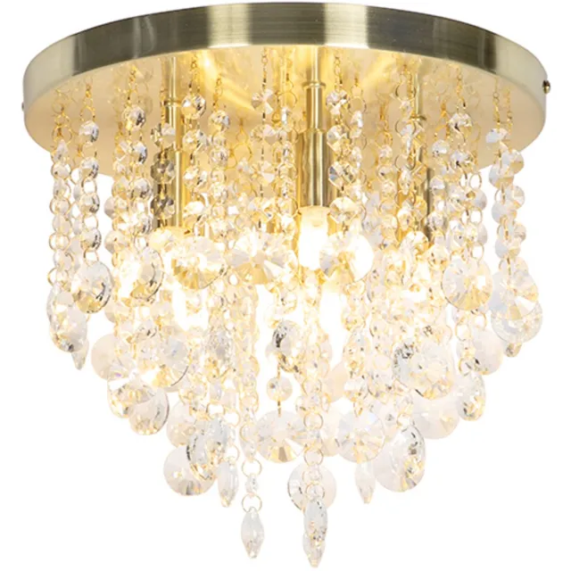 QAZQA medusa cl - Art Deco Plafondlamp - 6 lichts - L 0 mm - Goud/messing - Woonkamer | Slaapkamer