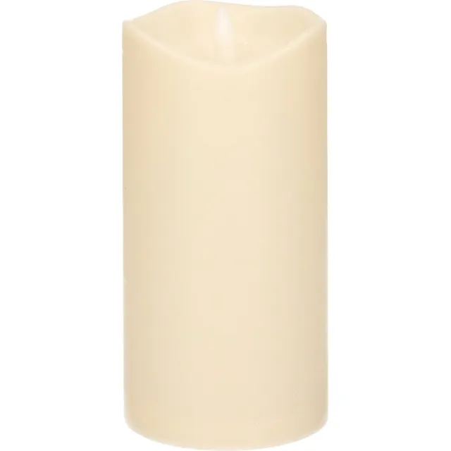 Firenze LED Stompkaars - ivoor - 15 cm - met timerfunctie - Ledkaarsen - Kaarsen Wit