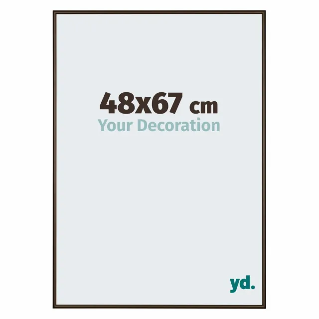 yd. Your Decoration - Fotolijst 48x67 cm - Aluminium - Walnoot Structuur - New York