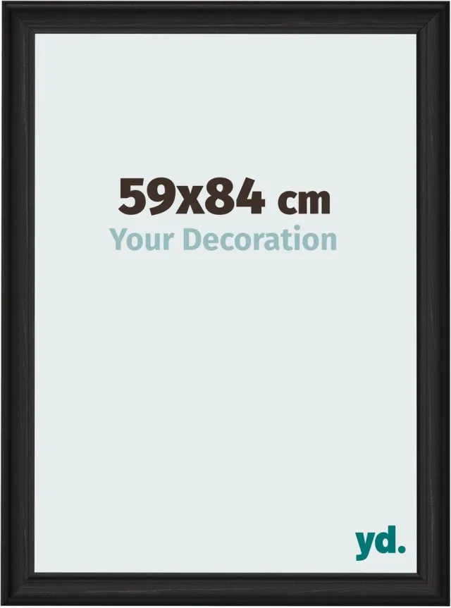 yd. Your Decoration - Fotolijst 59x84 cm - MDF - Zwart Houtnerf - Lazio