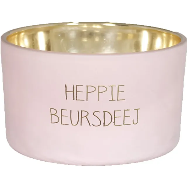 MY FLA Geurkaars My Flame Heppie Beursdeej lichtrose