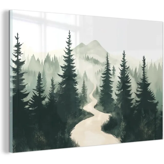 Unyqoos Esthetisch childerij 30 x 20 cm voor Slaapkamer en Woonkamer Decoratie Pad - Bomen