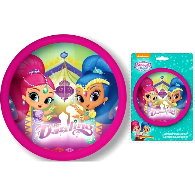 Shimmer & Shine druklampje - nachtlampje - duwlampje multi