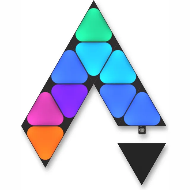 Nanoleaf Shapes Mini Triangles Uitbreidingspakket - 10 Panelen - Zwart Wit