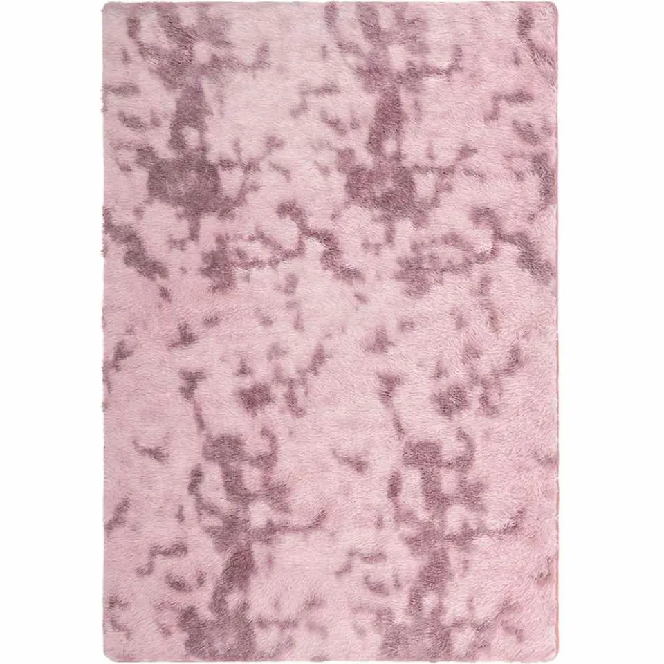 vidaXL Hoogpolig vloerkleed NAVARRA 200x290 cm polyester stoffig roze