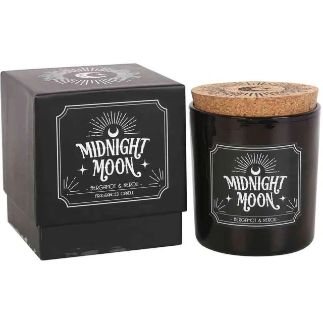 Something Different Midnight Moon Bergamot & Neroli Geurkaars - Zwart