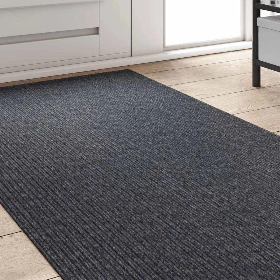 vidaXL Tapijt Loper Grijs 80 x 200 cm Stof, foto 3