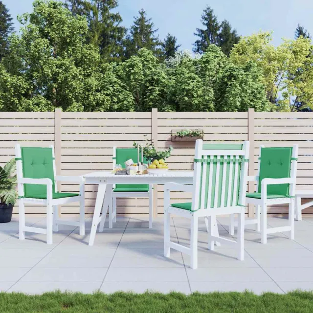 vidaXL Tuinstoelkussens lage rug 4 st 100x50x3 cm oxford stof groen