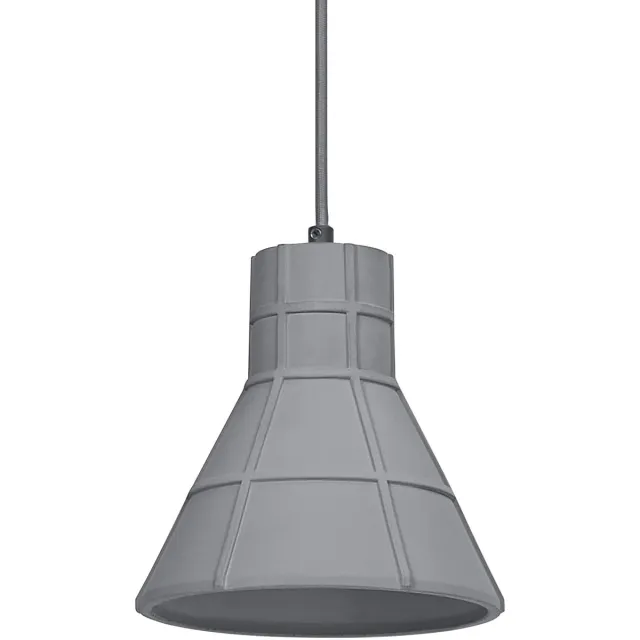 Osram DECOR Betonnen betonhanglamp, 200 mm, in donkergrijs, met metalen en betonnen behuizing, voor moderne binnenverlichting, flexibele armatuurkeuze dankzij de E27 fitting