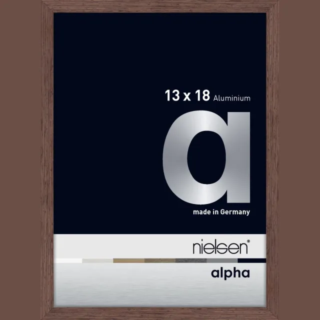 Nielsen Alpha Aluminium Fotolijst Wenge 13x18cm