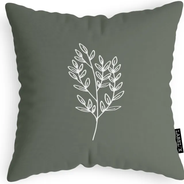 Label2X sierkussen flower green 40 x 40 cm / Buiten