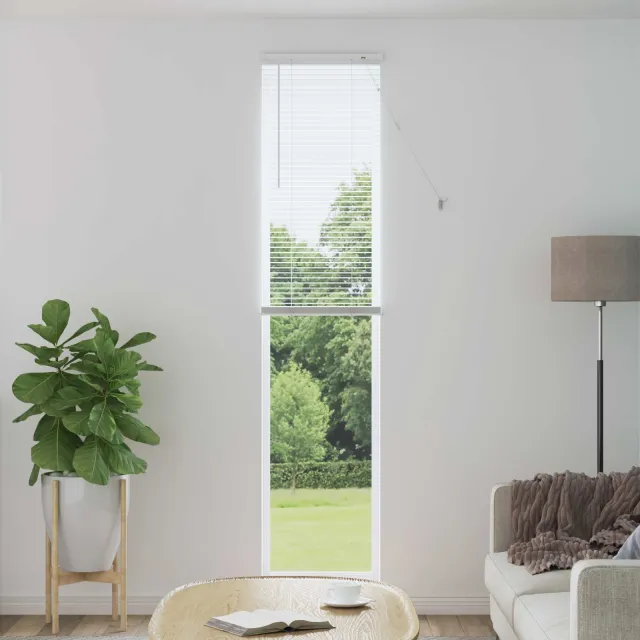 vidaXL Venetiaanse jaloezie Wit 213 x 40 cm 25 mm PVC