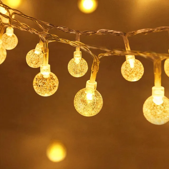 NAIZY Fairy Lights Buiten 10 M Lampjes Slinger Lichtsnoer Warm Wit 8 Standen met Stekker Fairy Lights Bollen Buiten voor Tuin Camping Bruiloften Feesten