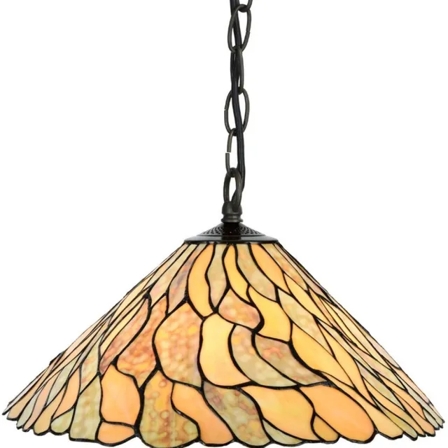 Coloured by Art Tiffany Hanglamp Jade - Art Deco Trade Oker