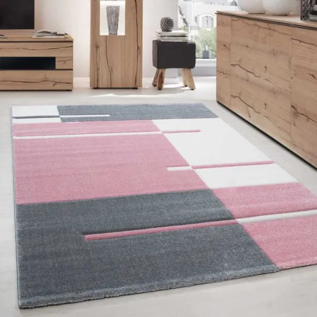 TapisTrend Designer tapijt Roze Modern 3D- met contourgesneden design, Hawaii 1310