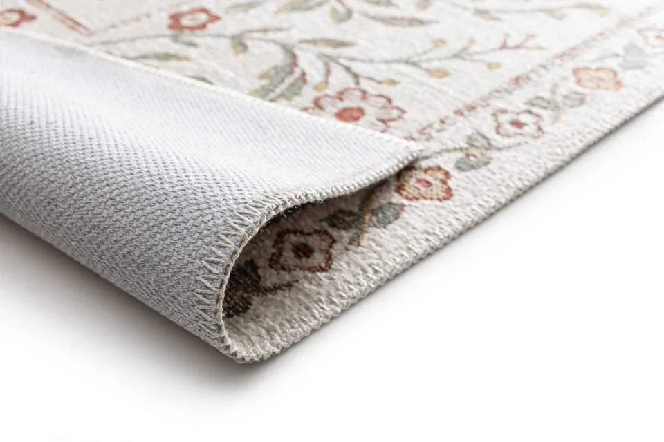 NOUS Living vloerkleed off white/rood, foto 3