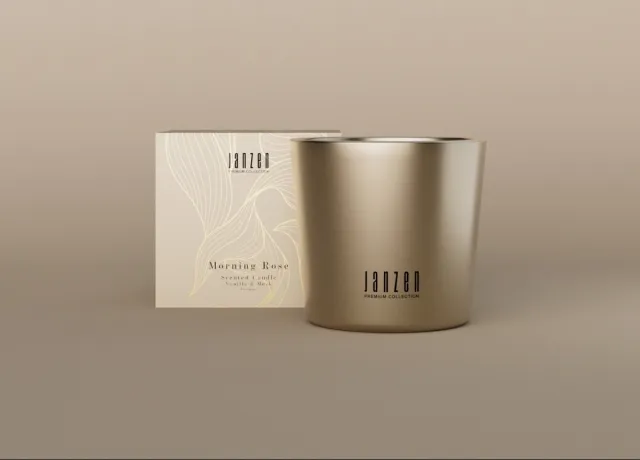 Janzen Scented Candle Morning Rose