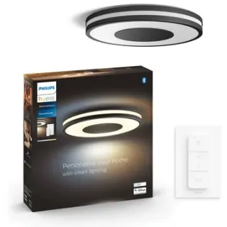 Philips Hue Plafondlamp Being Zwart 22,5w Met Hue Dimmer Switch