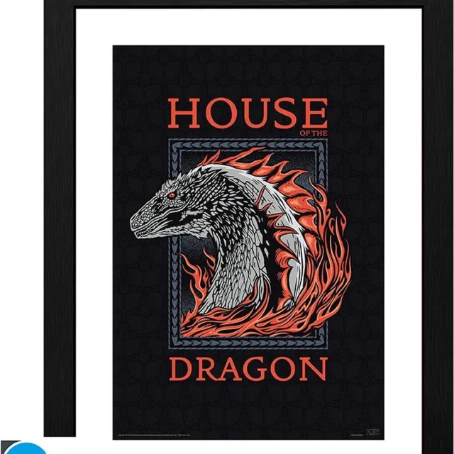 GB eye Collector Print HOUSE OF THE DRAGON - Framed print "Red Dragon" (30x40)