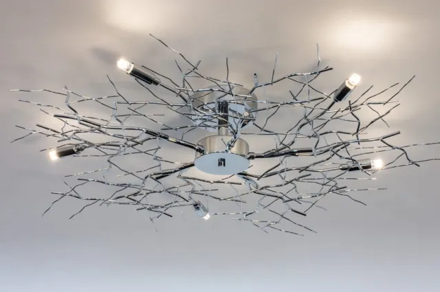 Lumidora Plafondlamp 70464 - Plafonniere - VARANASI - 5 Lichts - G9 - Chroom - Metaal - ⌀ 85 cm
