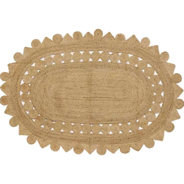 vidaXL Gebied Tapijt Naturel 205 x 305 cm Jute Bruin