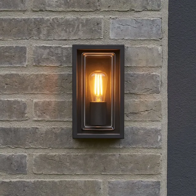 KS Verlichting Eaton Muurlamp Zwart