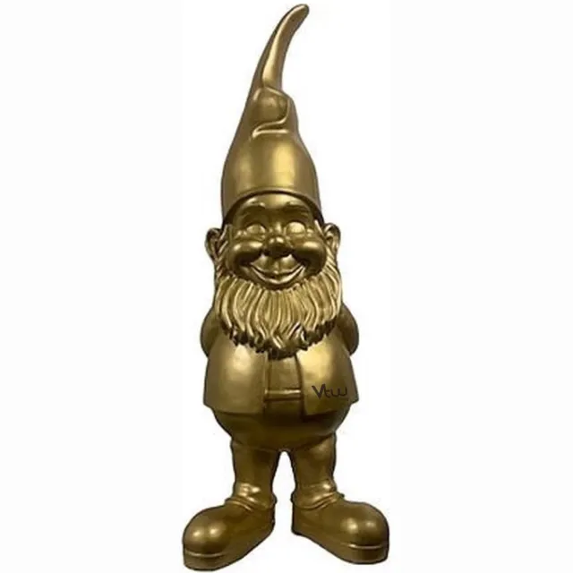 Vtw Living Tuinkabouter 1 Meter - Kabouter Tuin - Cadeau - Goud - 100 cm
