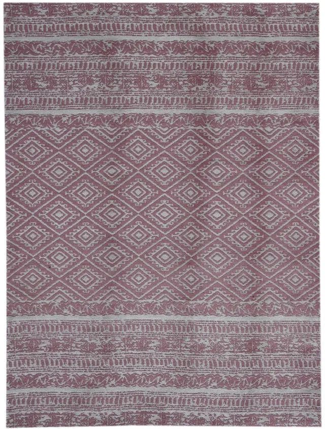 Padiro elegant buitenkleed 120 x 170 cm - oudroze - vintage patroon - voor binnen en buiten - voor vloerverwarming - van polyester